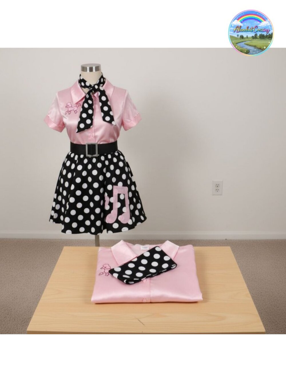 1950s Sock Hop Costume Dress Poodle Skirt Halloween Women